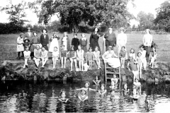 children swimming in the mole