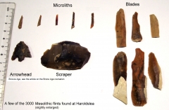 collection of various flints